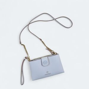Nanette Lepore Small White Crossbody Bag With Gold Tone Hardware